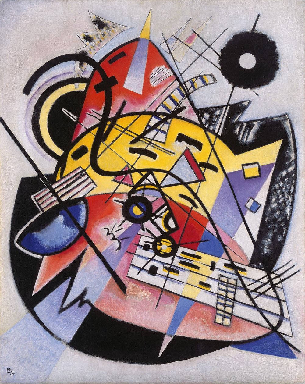 Fehér pont (248 összetétel) alkotó: Wassily Kandinsky
