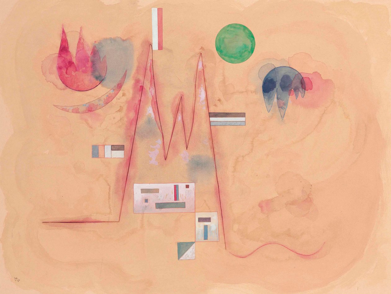 Cikkcakk Weichben Cikkcakk en entourage mou, 1933. alkotó: Wassily Kandinsky