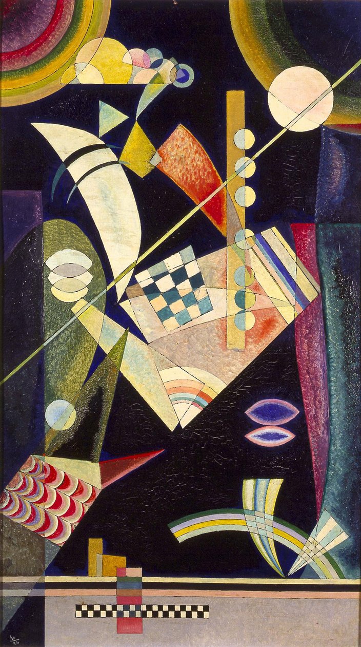 ""Éles keménység"" Peinture de Vassily Kandinsky (ou Wassily Kandinski ou Kandinskij alkotó: Wassily & Marc Franz (1880 1916) Kandinsky