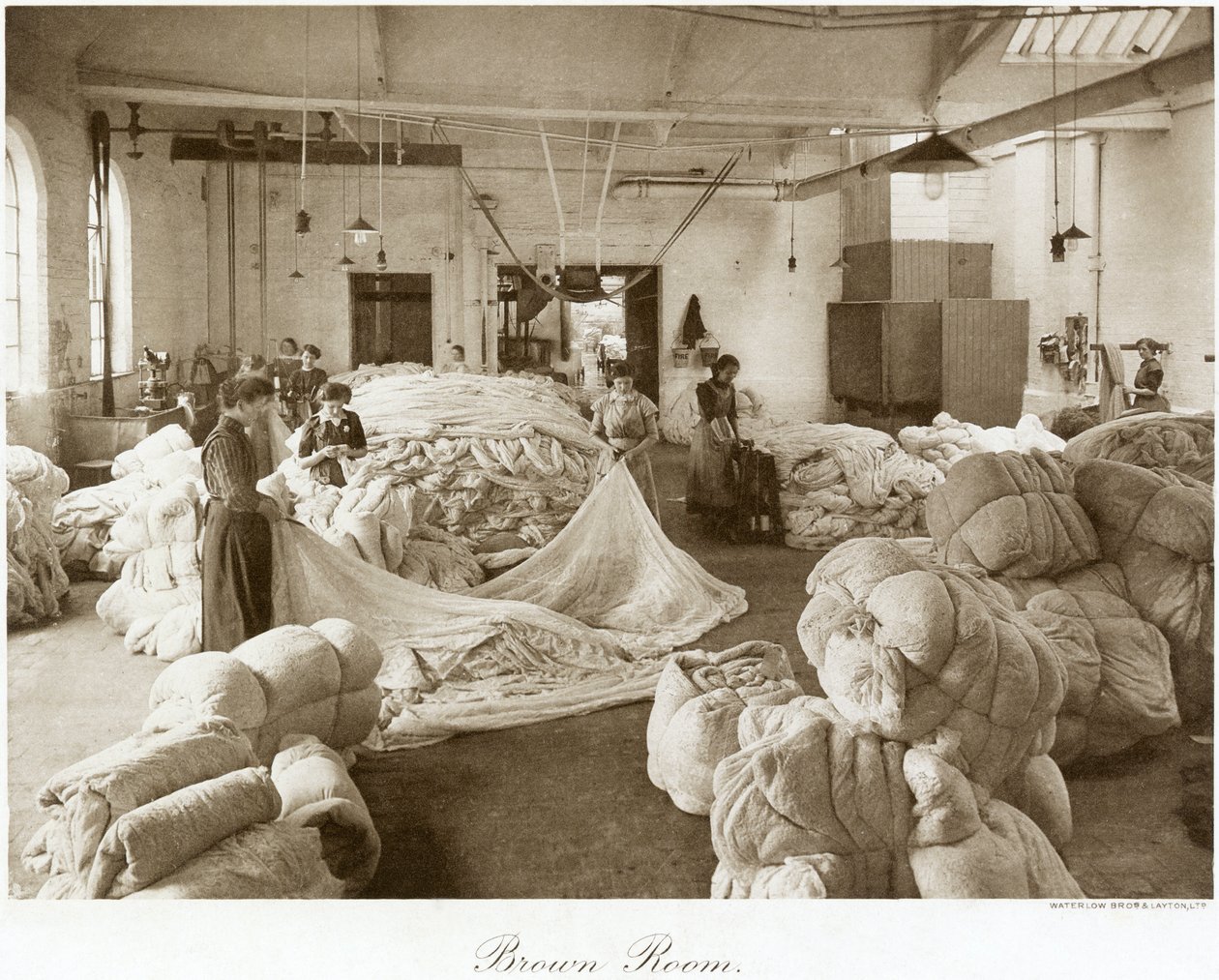 Brown Room, Thomas Adams Lace Factory, Stoney Street, Nottingham, Nottinghamshire, 1914 alkotó: Waterlow Bros and Layton Ltd