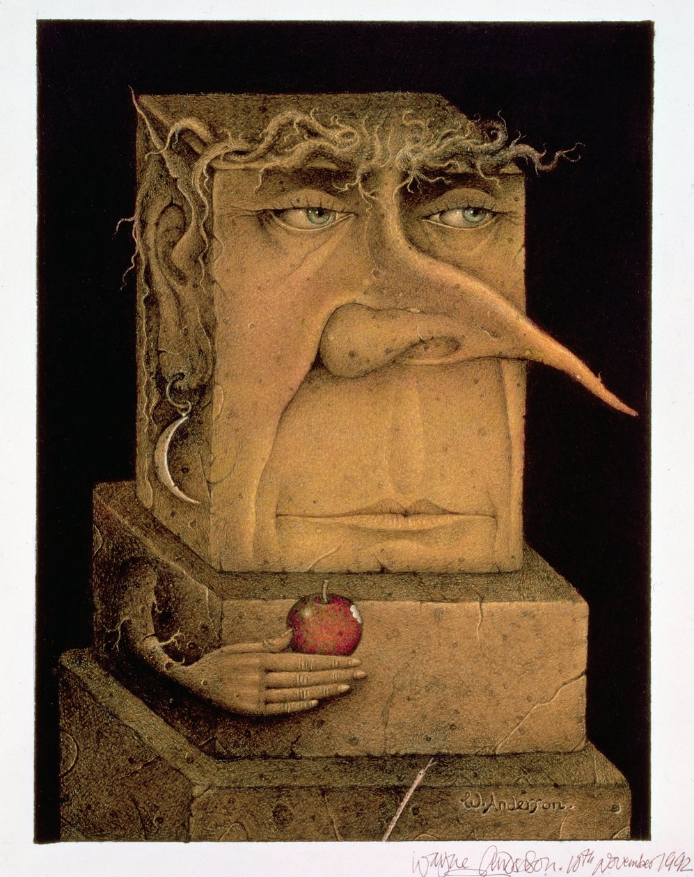 Adam (ceruza és színes zsírkréta papírra) (155035 pár) alkotó: Wayne Anderson