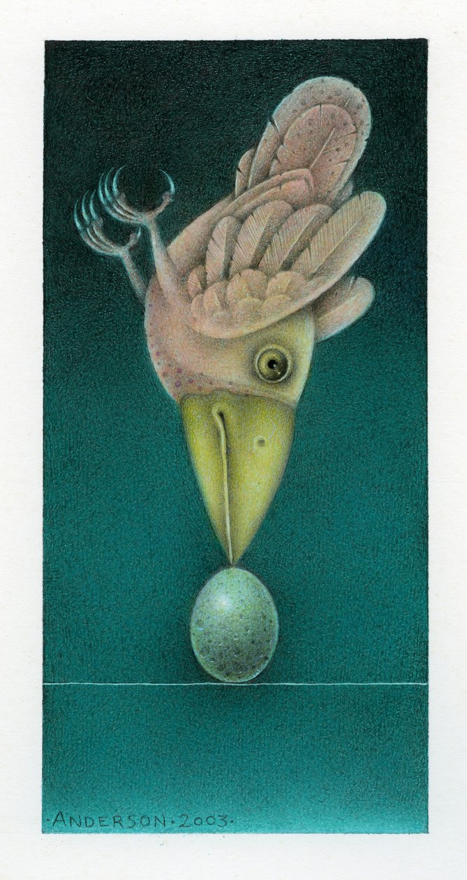 Balancing Bird, 2003 (vegyes technika, művészeti karton) alkotó: Wayne Anderson
