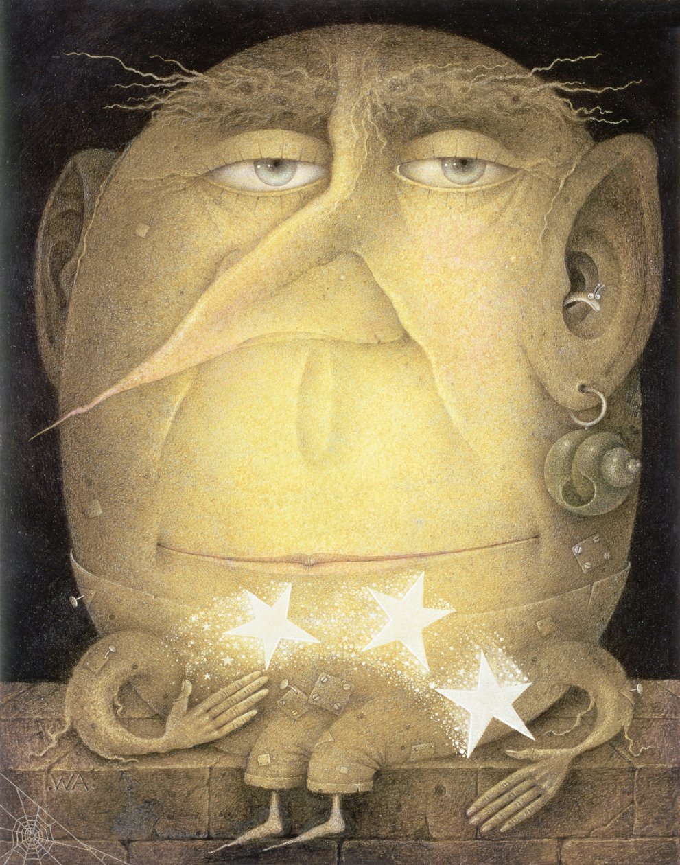 Catch a Falling Star (ceruza és színes zsírkréta papíron) alkotó: Wayne Anderson