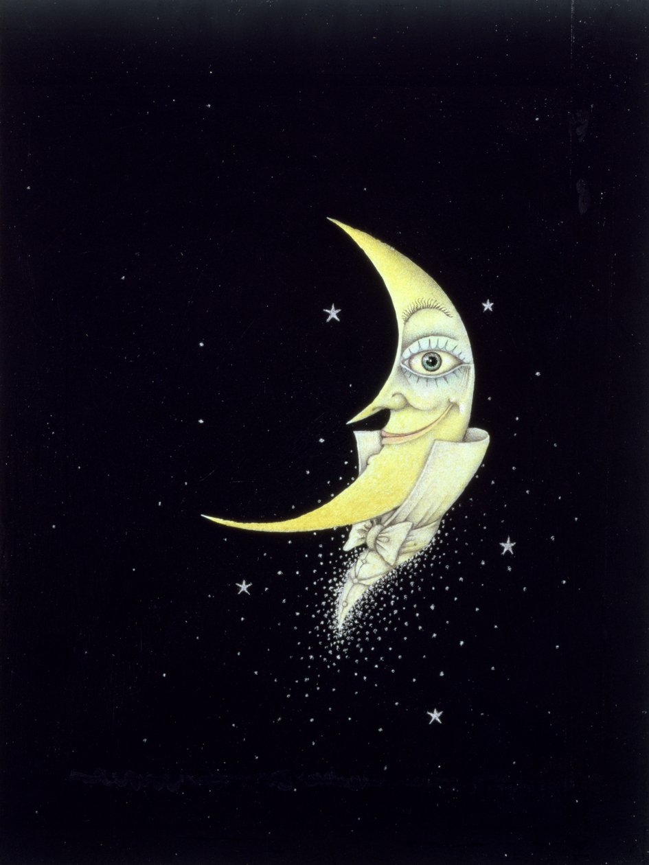 Night Out (ceruza és színes zsírkréta papíron) alkotó: Wayne Anderson