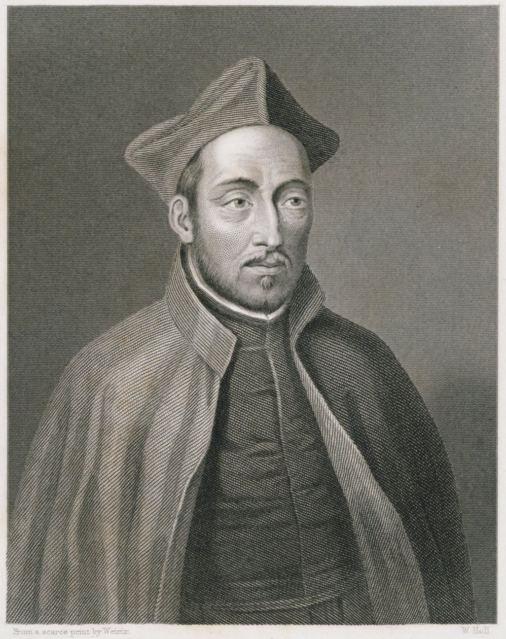 Ignatius de Loyola, W. Holl metszete, az A. Fullarton & Co. által kiadott World Religion című kötetből. alkotó: Weirix