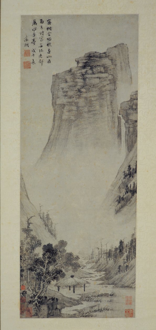 Költői gondolatok egy folyóparti pavilonban, 1558. alkotó: Wen Zhengming