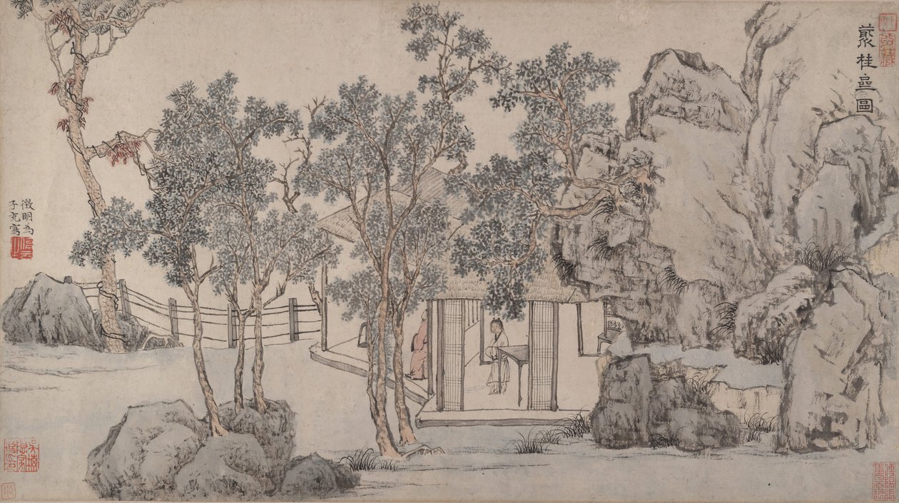 A Cassia Grove Stúdió, kb. 1532. alkotó: Wen Zhengming