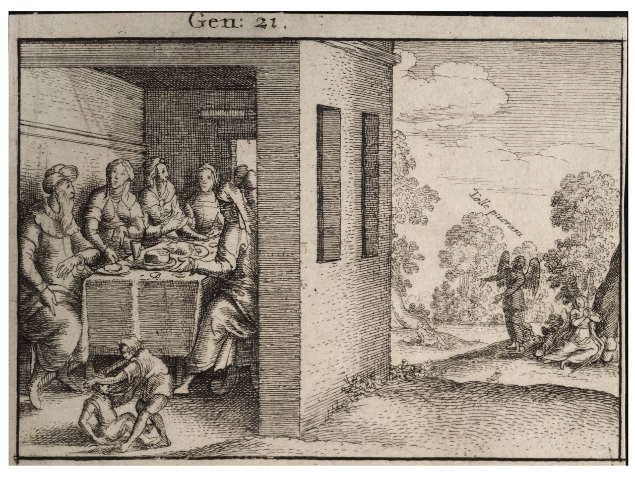 Ábrahám ünnepe. 1. állapot alkotó: Wenceslaus Hollar