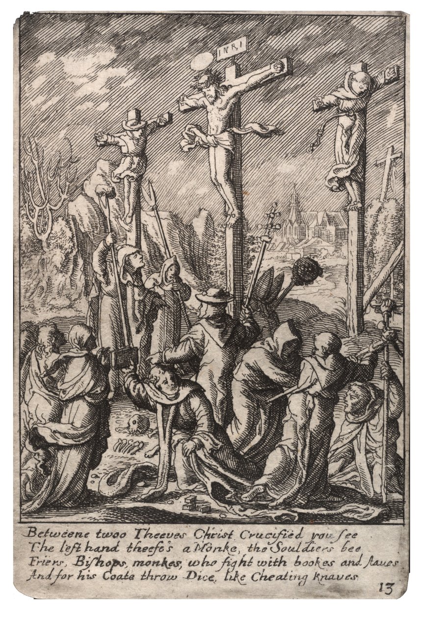 Keresztre feszítés alkotó: Wenceslaus Hollar