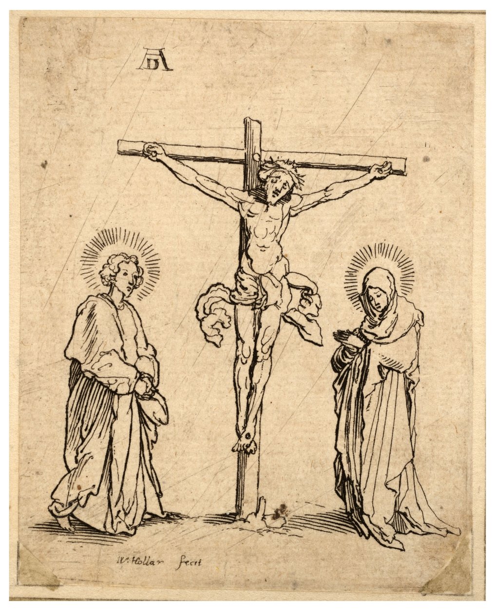 Keresztre feszítés alkotó: Wenceslaus Hollar