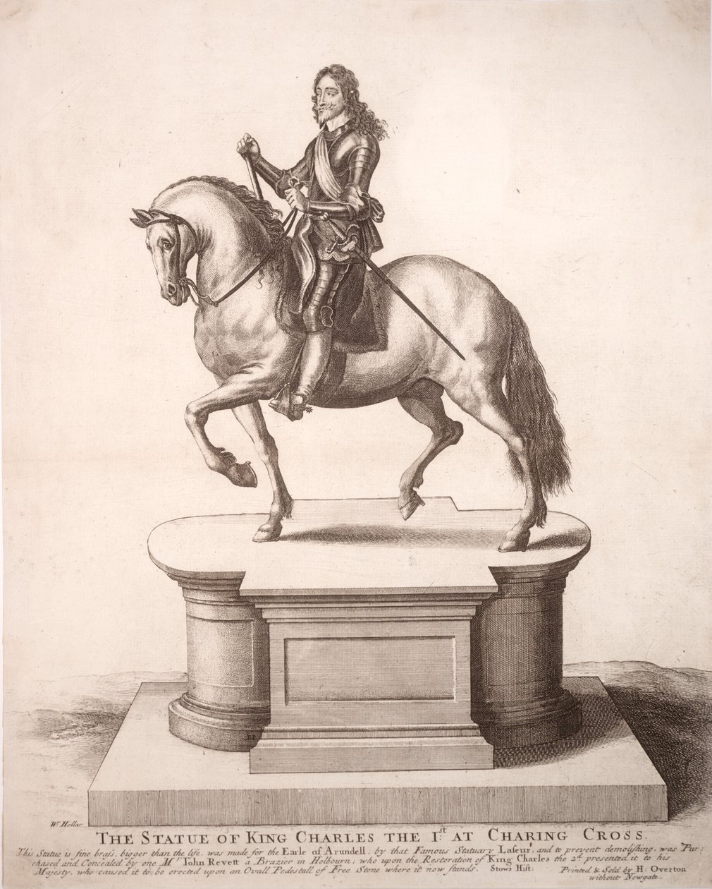 I. Károly lovas szobra Állam 6 alkotó: Wenceslaus Hollar