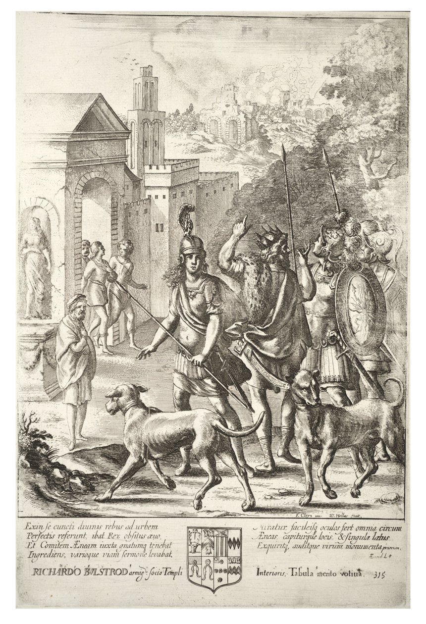 Evander és Aeneas Palentiumban. Állapot 4 alkotó: Wenceslaus Hollar