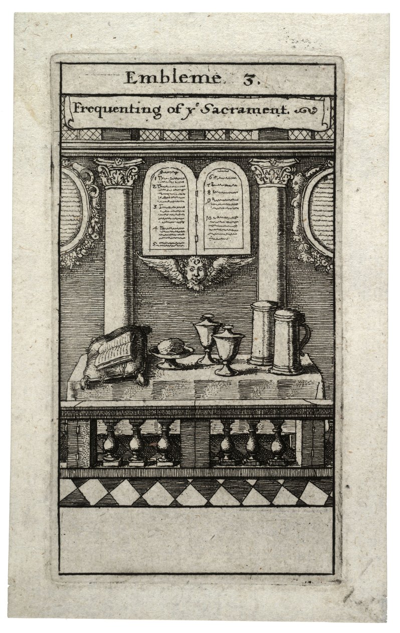 Az úrvacsora gyakorisága alkotó: Wenceslaus Hollar