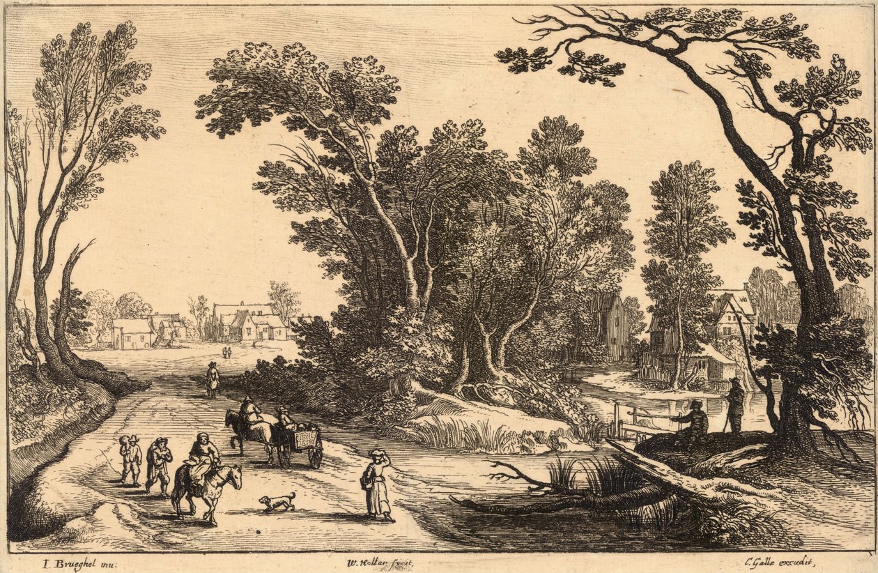 Piacra menni (Brueghel). 2. állapot alkotó: Wenceslaus Hollar