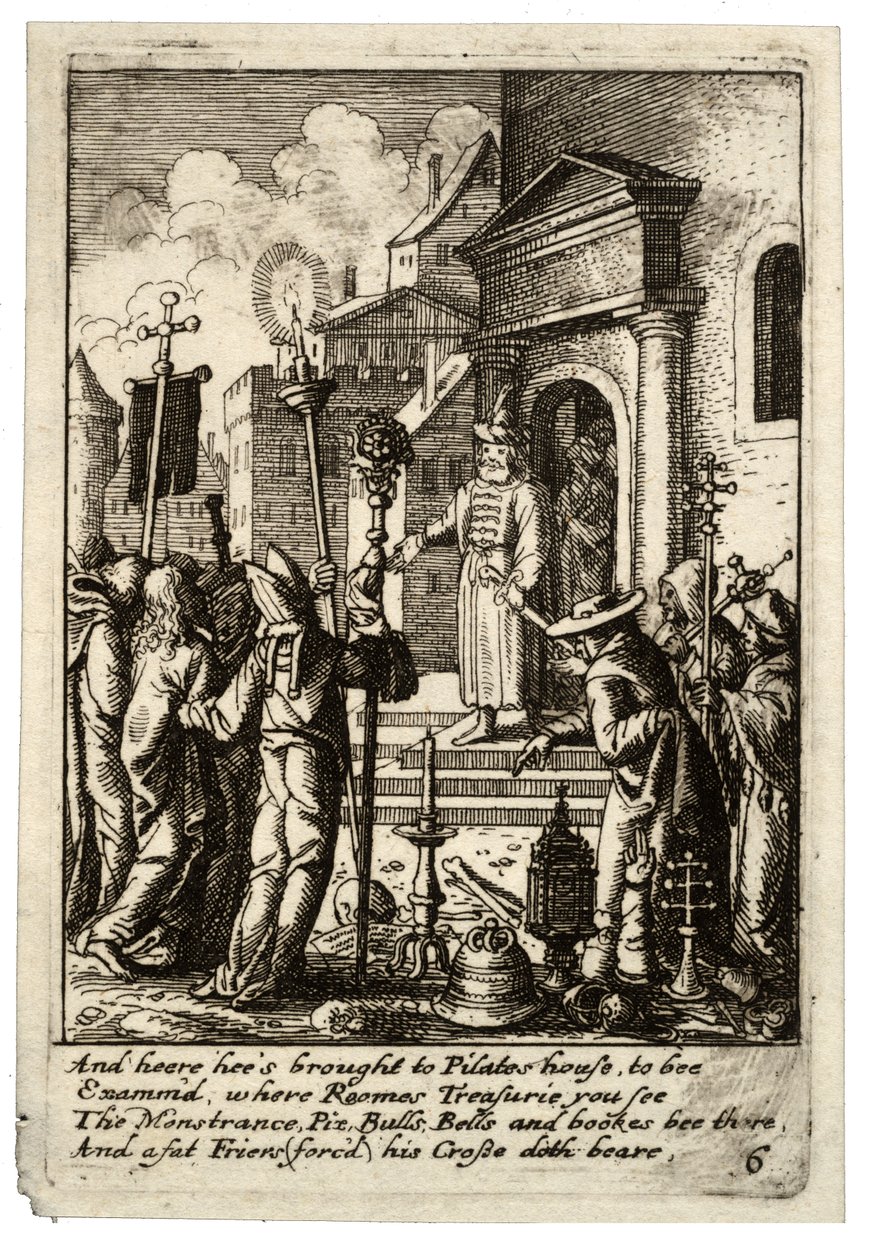 Jézus Pilátus előtt alkotó: Wenceslaus Hollar
