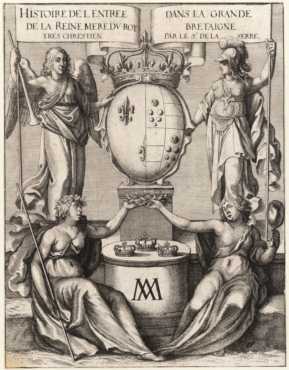 Az üvegház. Az anyakirálynő belépése Grande Bretaigne -be. 2. állapot alkotó: Wenceslaus Hollar