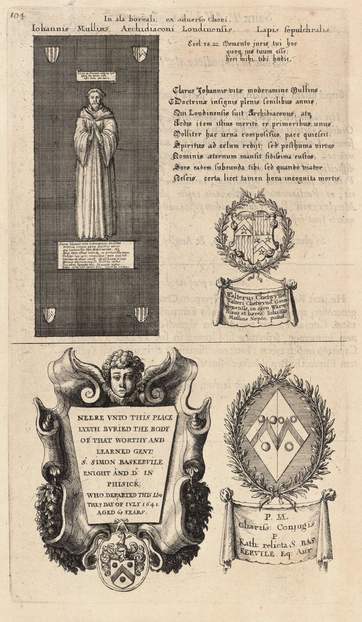 Mullins és Baskerville (emlékmű). 2. állapot alkotó: Wenceslaus Hollar