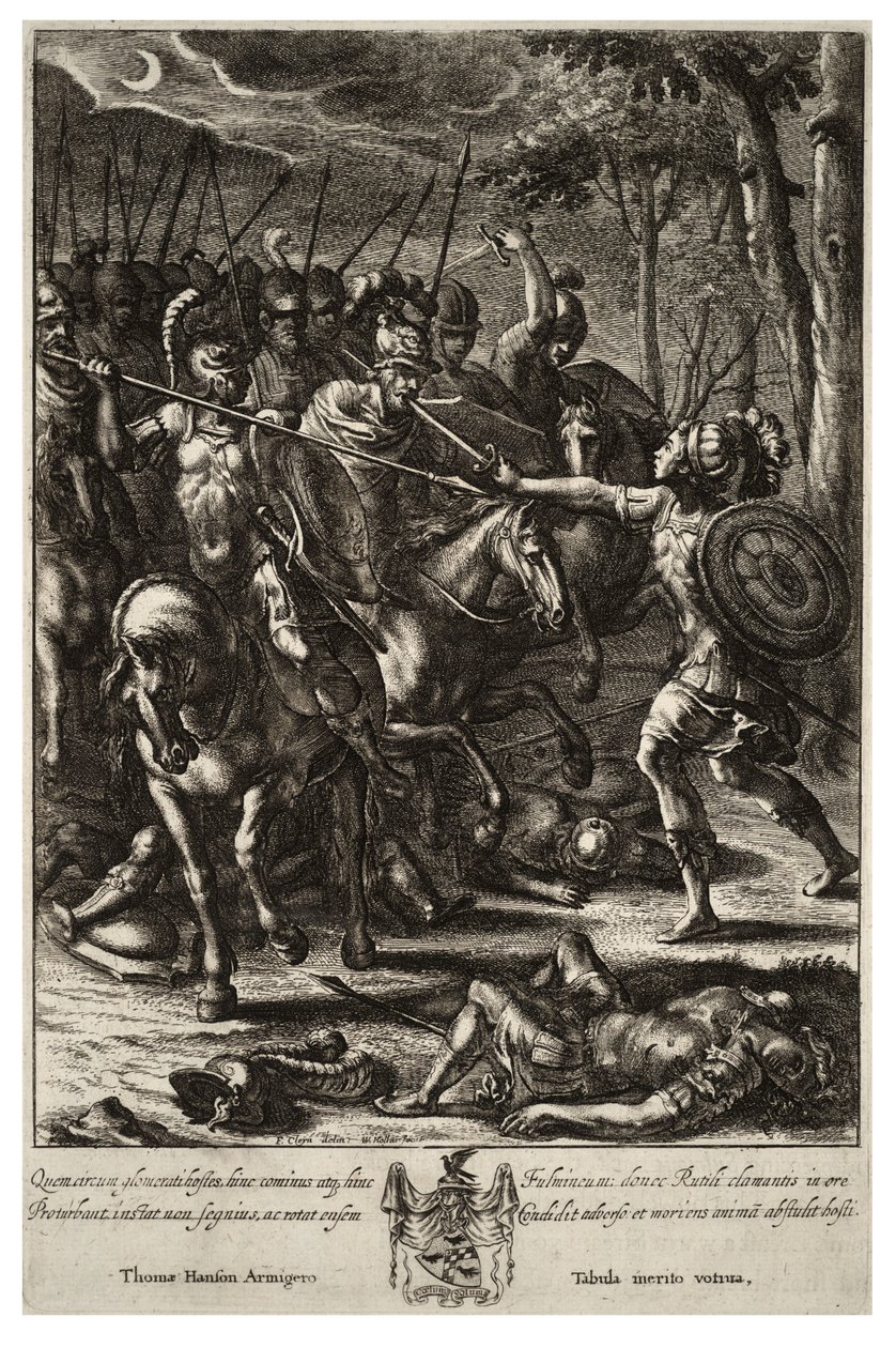 Nisus megöli a Volsceneket. 2. állapot alkotó: Wenceslaus Hollar