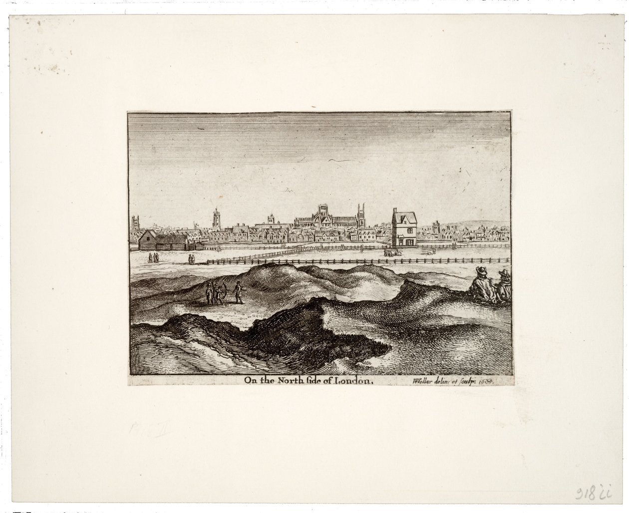 London északi oldalán alkotó: Wenceslaus Hollar