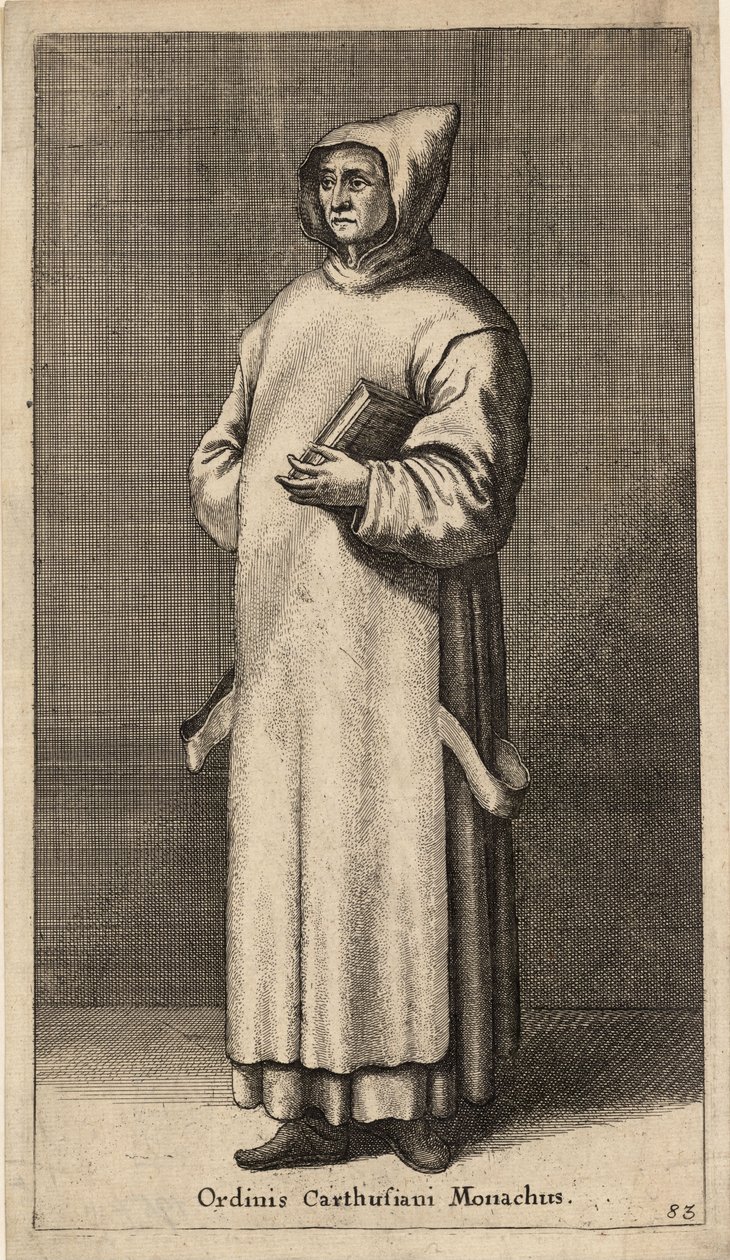 a rend karthosi szerzetese. 3. állapot alkotó: Wenceslaus Hollar