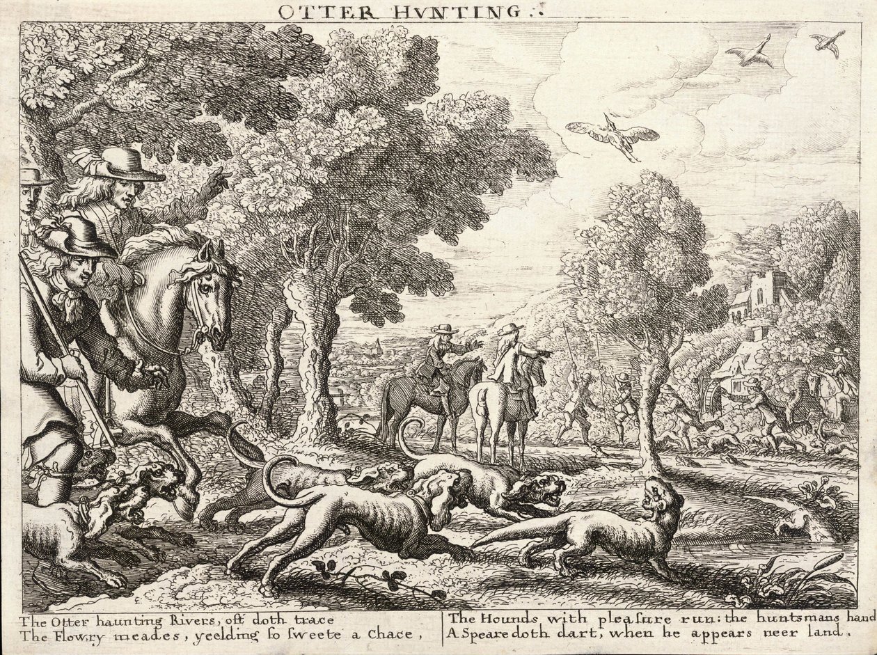 Vidra vadászat alkotó: Wenceslaus Hollar