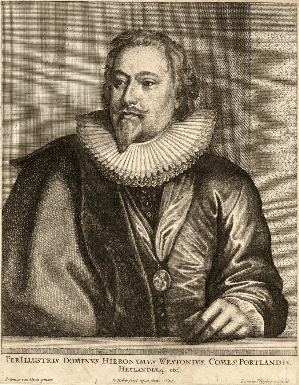 Richard Weston, Portland grófja. 1. állapot alkotó: Wenceslaus Hollar