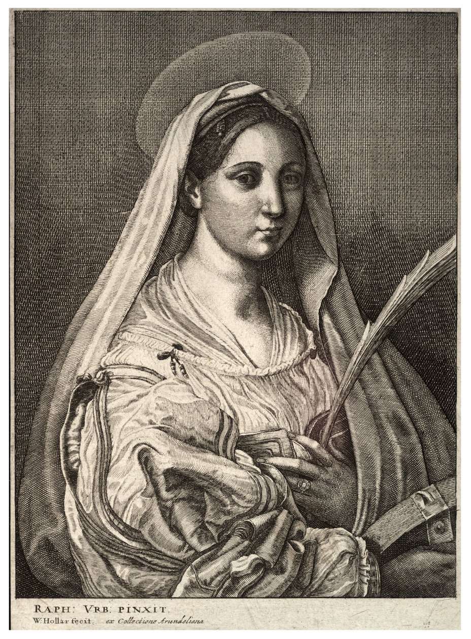 Alexandriai Szent Katalin. 2. állapot alkotó: Wenceslaus Hollar
