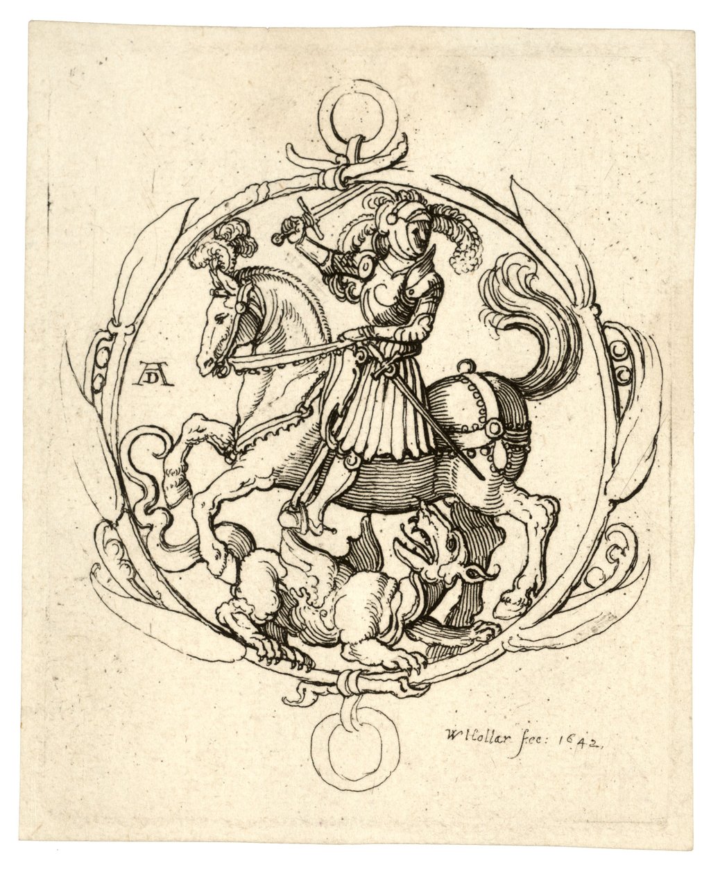 Szent György és a sárkány alkotó: Wenceslaus Hollar