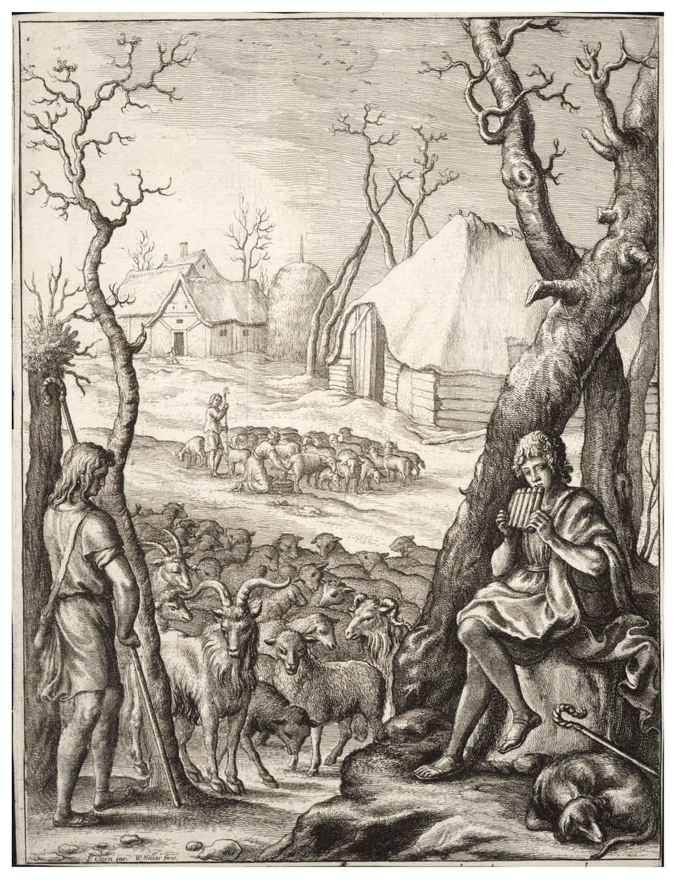 Állattenyésztés alkotó: Wenceslaus Hollar