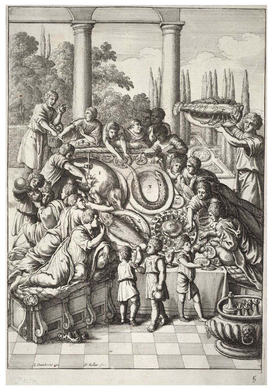 A bankett alkotó: Wenceslaus Hollar