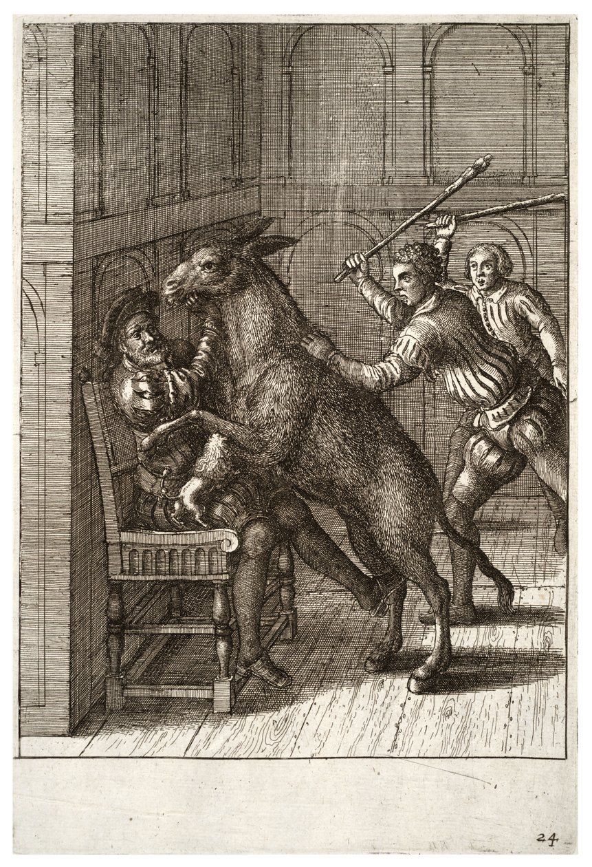 A kutya és a szamár alkotó: Wenceslaus Hollar