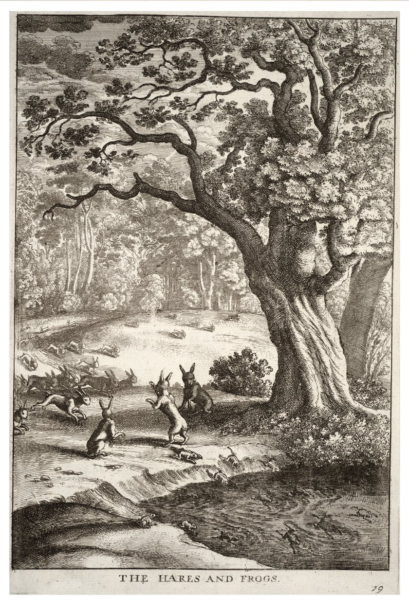 A nyulak és a békák alkotó: Wenceslaus Hollar