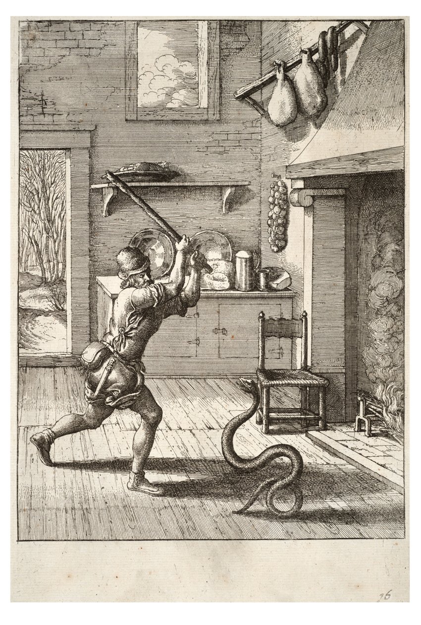 Az ember és a kígyó alkotó: Wenceslaus Hollar