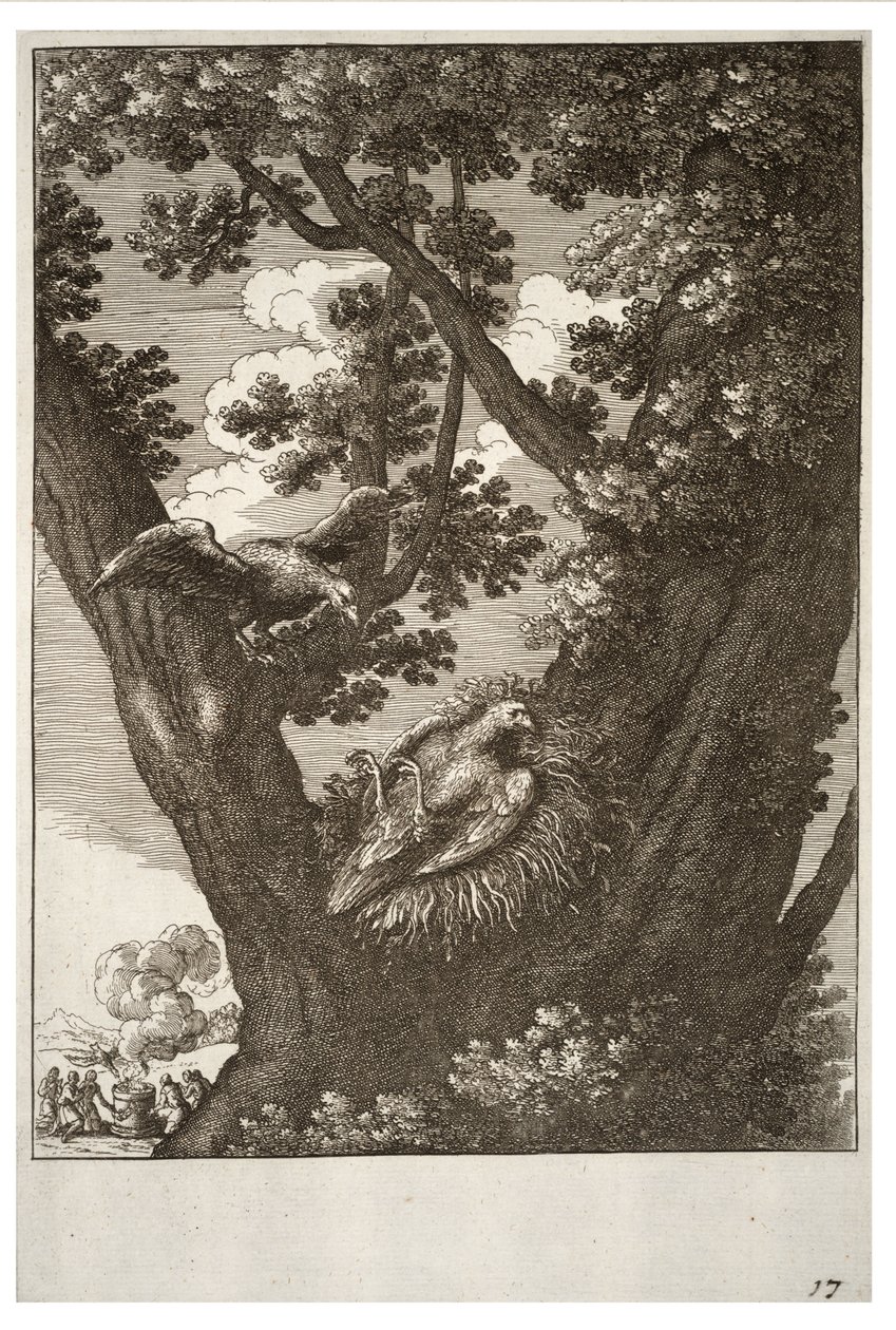 A beteg sárkány és anyja alkotó: Wenceslaus Hollar