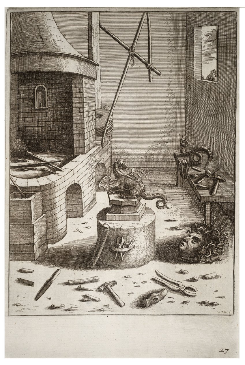 A vipera és a reszelő alkotó: Wenceslaus Hollar