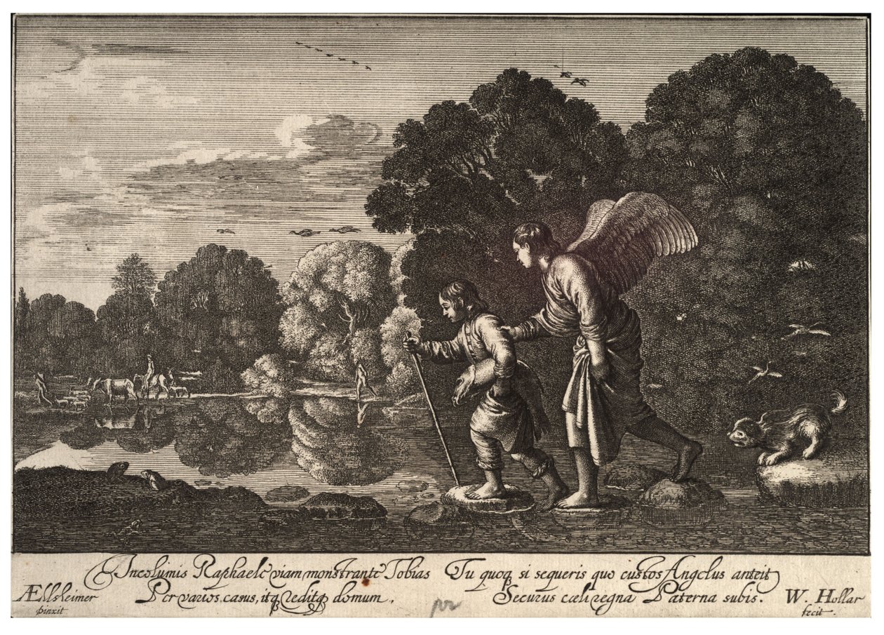 Tóbiás és az angyal. 3. állapot alkotó: Wenceslaus Hollar