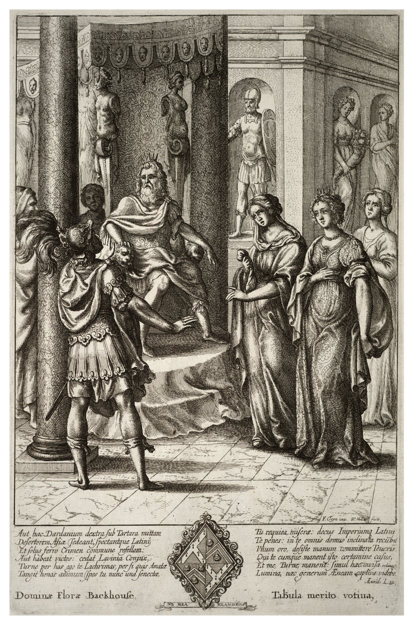 Turnus Latinus előtt. 2. állapot alkotó: Wenceslaus Hollar