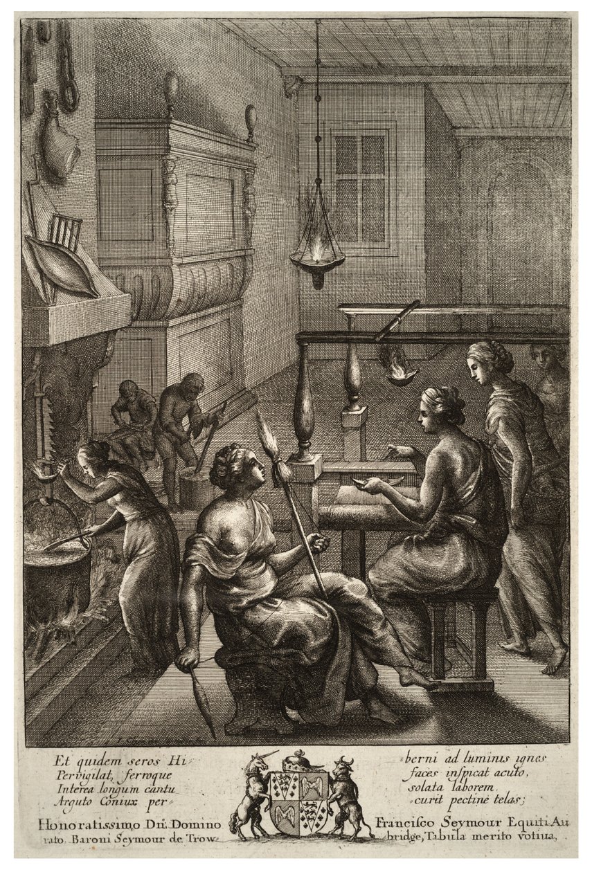 Nők a munkában. 1. állapot alkotó: Wenceslaus Hollar