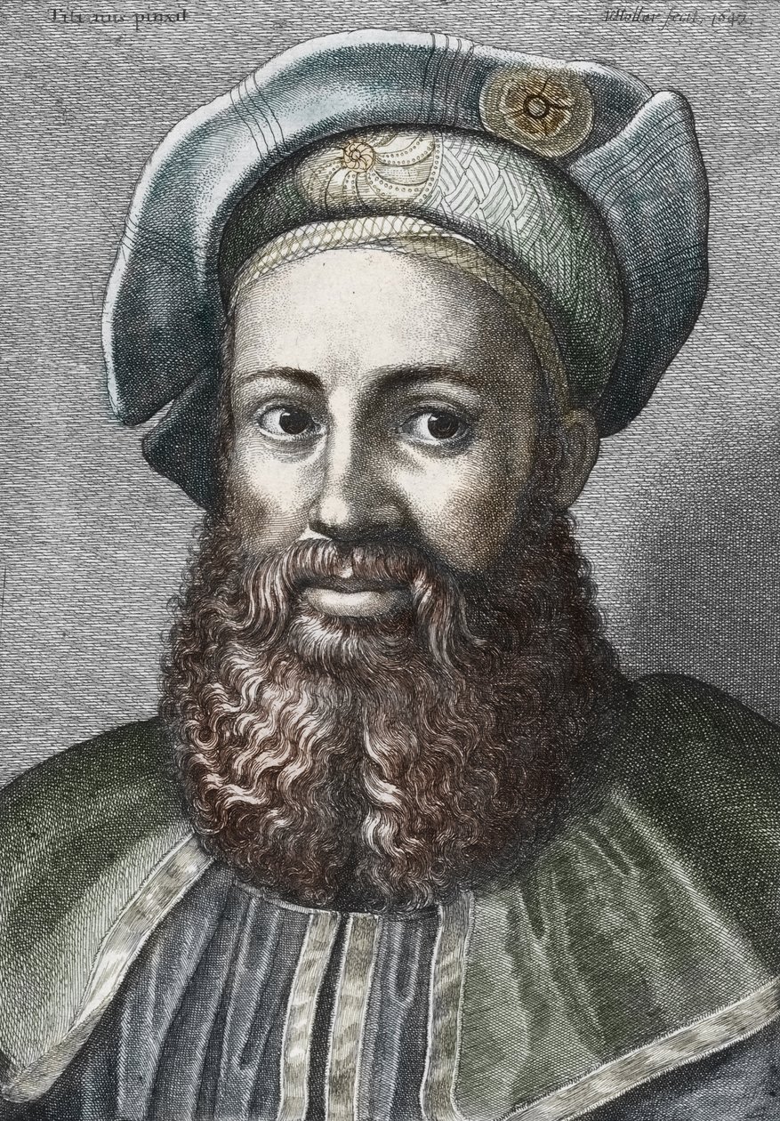 Pietro Aretino (1492-1556) portréja (Aretin), olasz költő (Pietro Aretino olasz költő portréja) Metszet Magángyűjtemény alkotó: Wenceslaus (after) Hollar