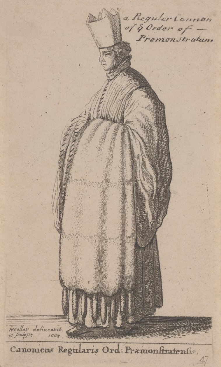 A Premontrei Rend rendes ágyúja alkotó: Wenceslaus Hollar
