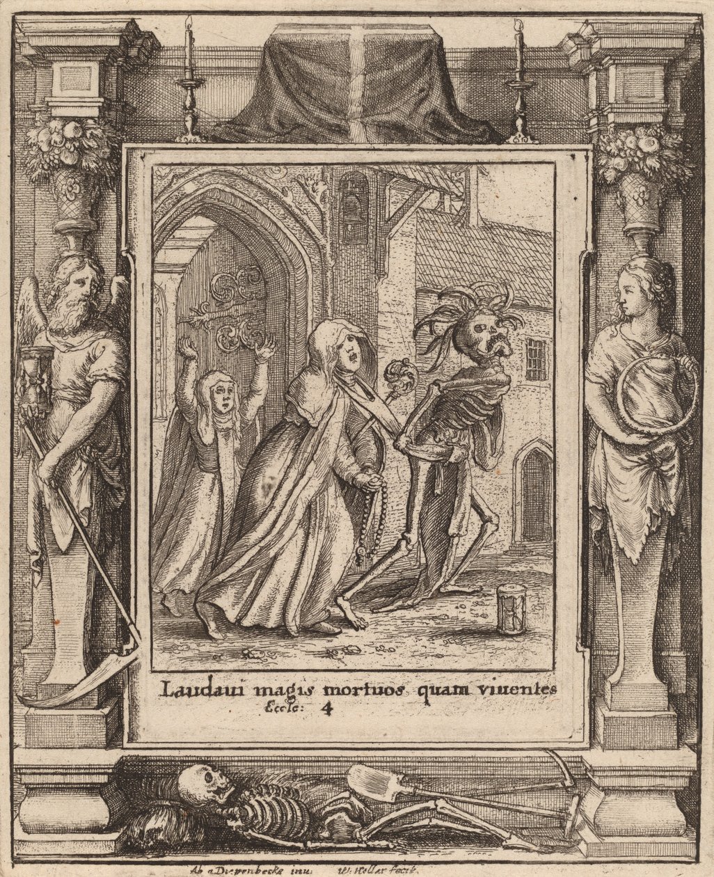 Apátnő, 1651. alkotó: Wenceslaus Hollar