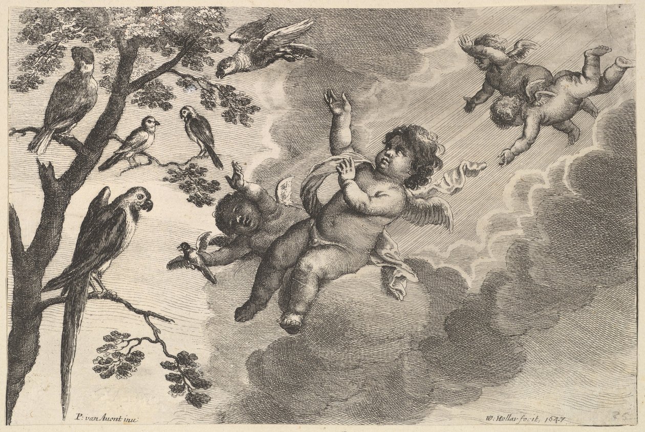 Air The Four Elements, kb. 1647. alkotó: Wenceslaus Hollar