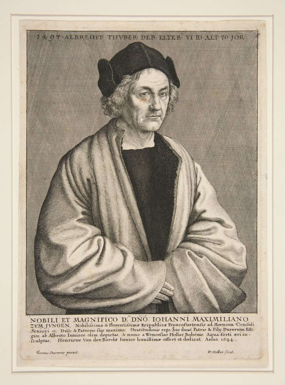 Idősebb Albrecht Dürer (1427-1502) 70 éves korában alkotó: Wenceslaus Hollar