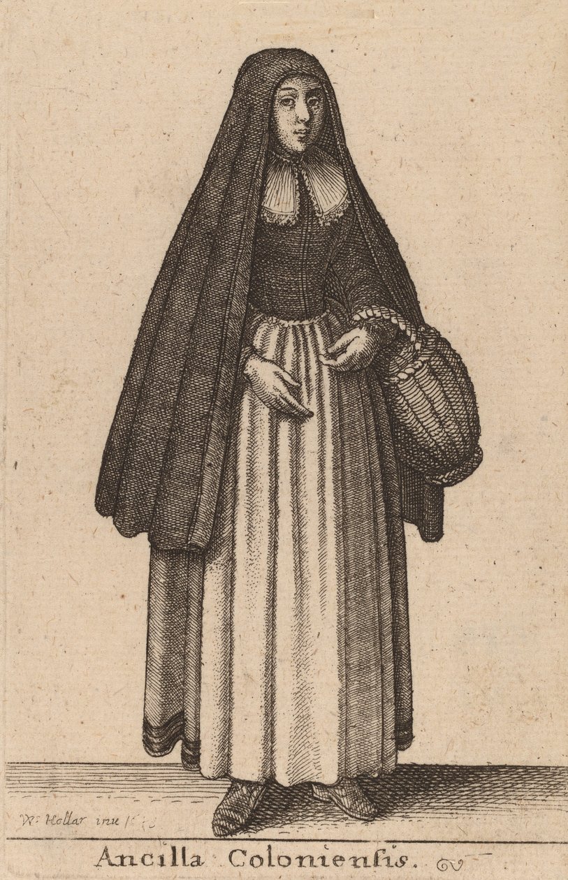 Colonia szobalánya, 1643 alkotó: Wenceslaus Hollar