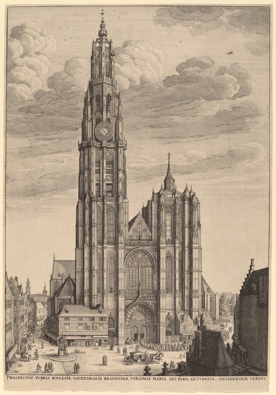 Antwerpeni katedrális alkotó: Wenceslaus Hollar