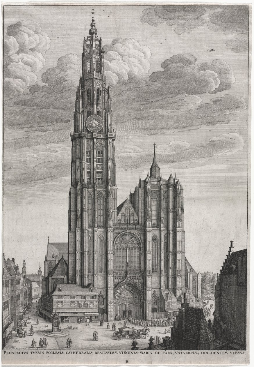Antwerpeni katedrális, 1649. alkotó: Wenceslaus Hollar