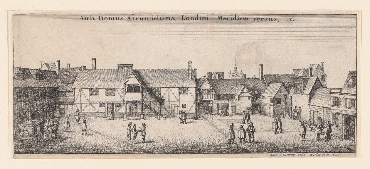 Arundel-ház délről, 1646., 1646. alkotó: Wenceslaus Hollar