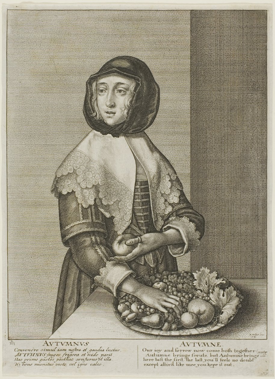Ősz, A négy évszakból alkotó: Wenceslaus Hollar