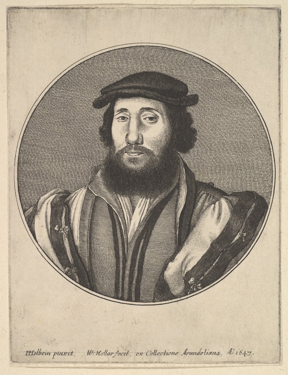 Szakállas férfi, 1647. alkotó: Wenceslaus Hollar