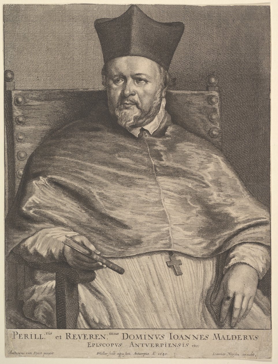 Jan van Malderen püspök, 1645. alkotó: Wenceslaus Hollar